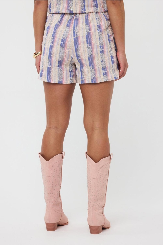 SHORT ANDREA HSS2504 1113 DENIM BLUE/PINK STRIPE